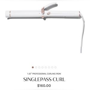 T3 Single pass 1.25 Hair Curler